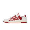 AMIRI Skel Top Low ‘White Red’ Sneakers – Luxury Streetwear Trainers