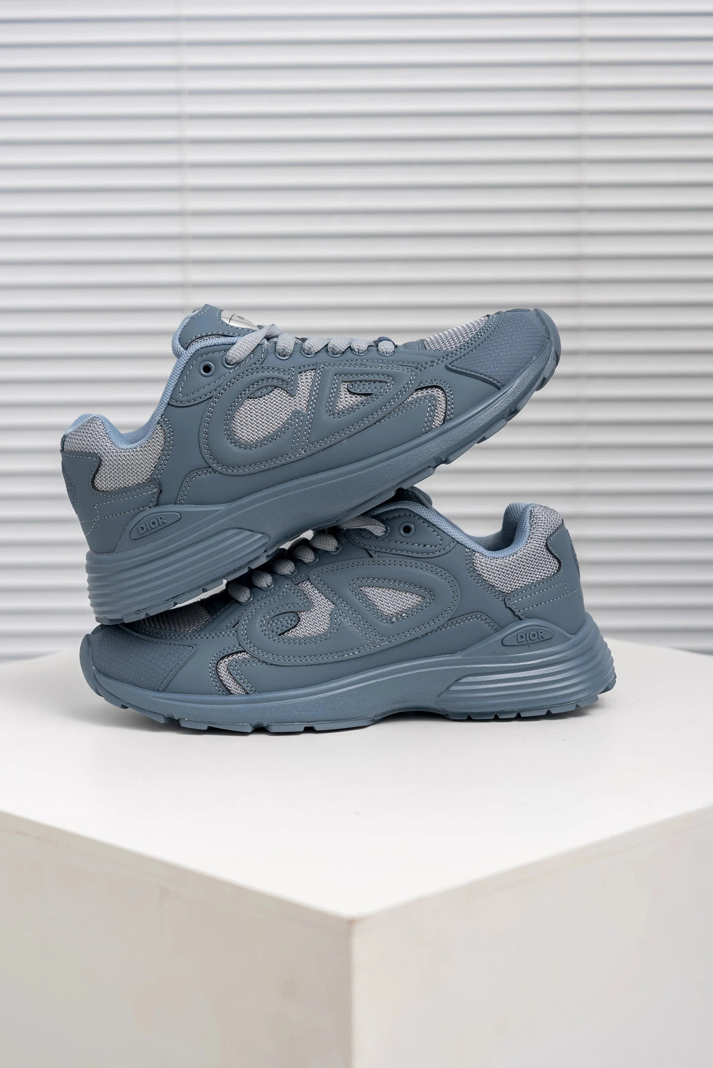 Dior x Stone Island B30 Limited Edition Blue Mesh Low-Top Sneakers