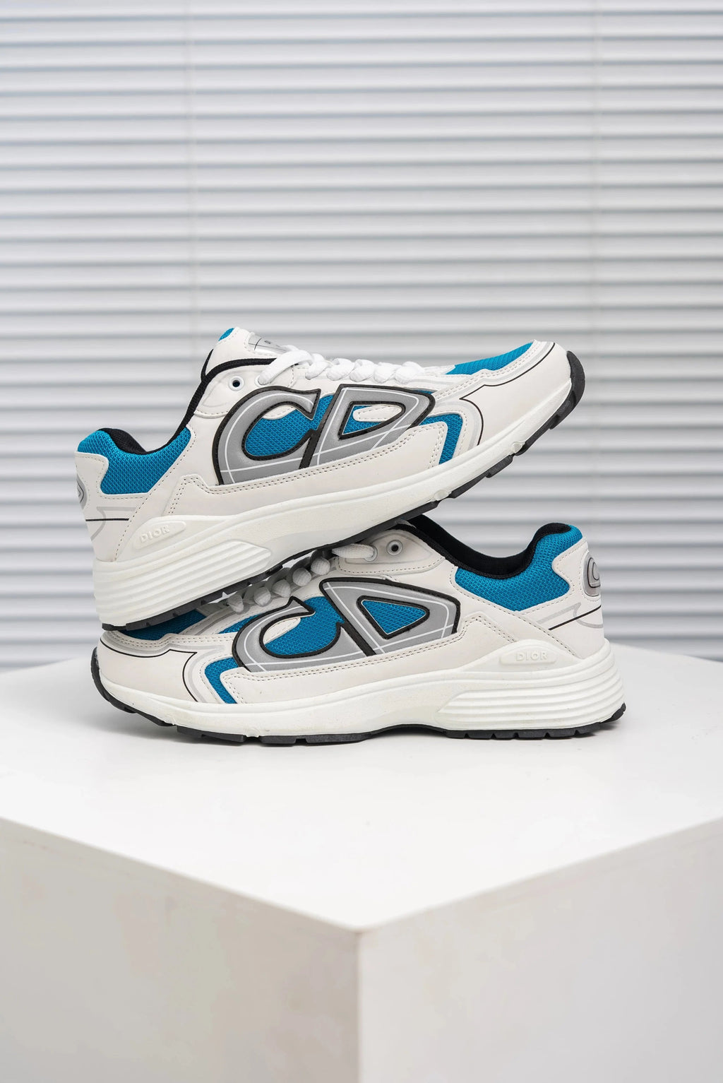 Dior B30 ‘White Blue’ Sneakers – Luxury Performance Runner Trainers