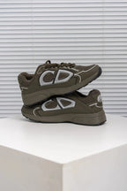 Dior B30 ‘Reflective CD30 – Olive’ Sneakers – Luxury Performance Trainers