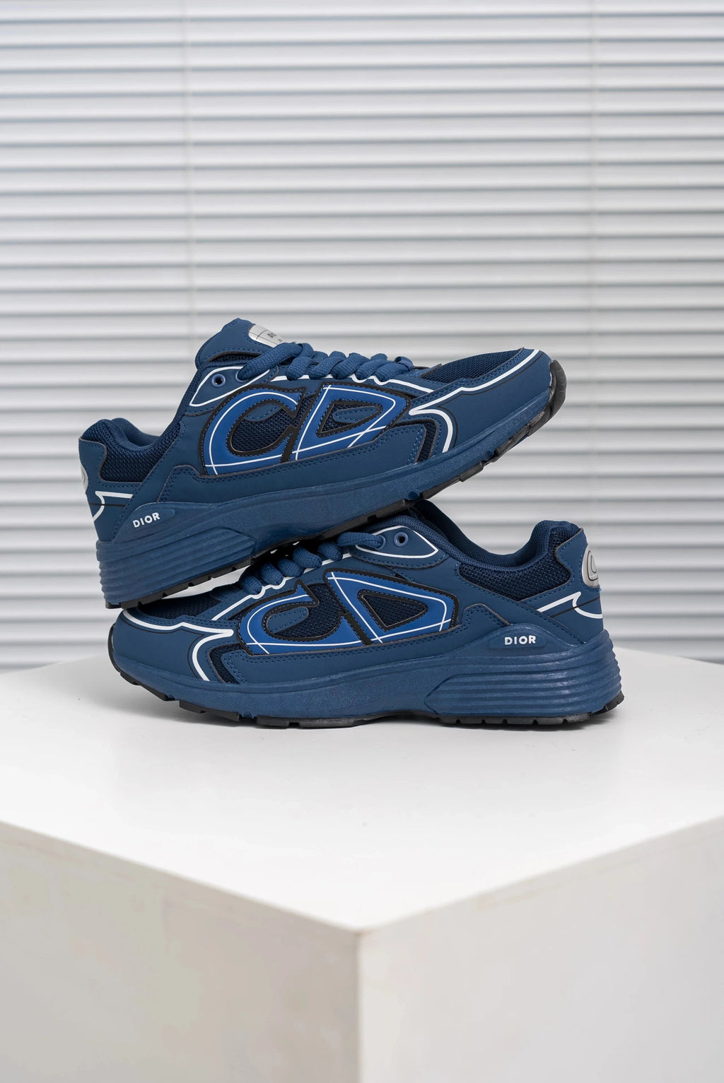 Dior B30 ‘Deep Blue Mesh’ Sneakers – Luxury Performance Runner Trainers