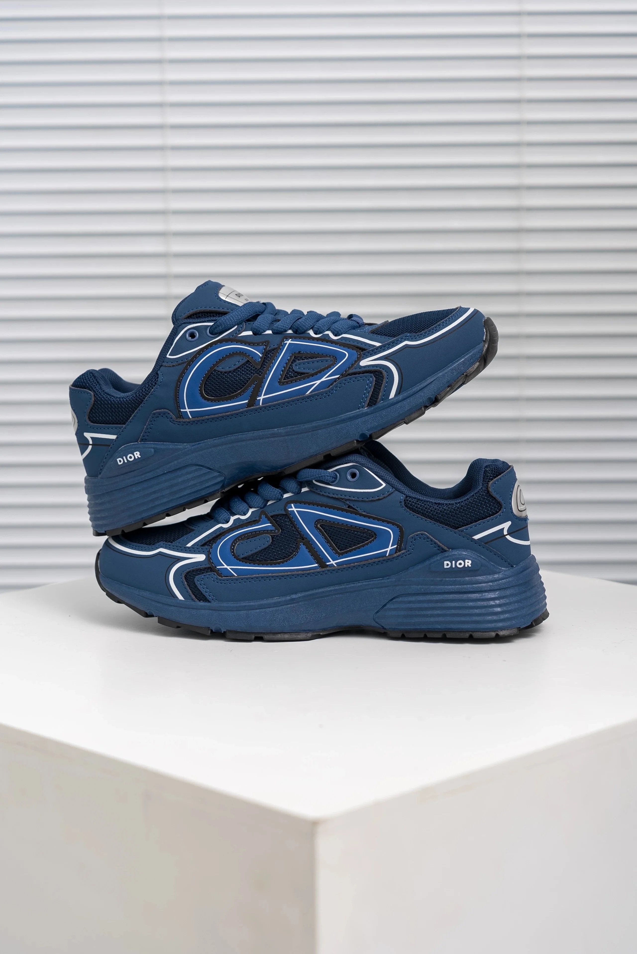 Dior B30 ‘Deep Blue Mesh’ Sneakers – Luxury Performance Runner Trainers