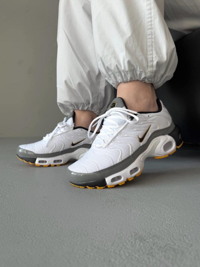 Nike Air Max TN White Grey Orange Trainers – Tuned Air Cushion Sneakers