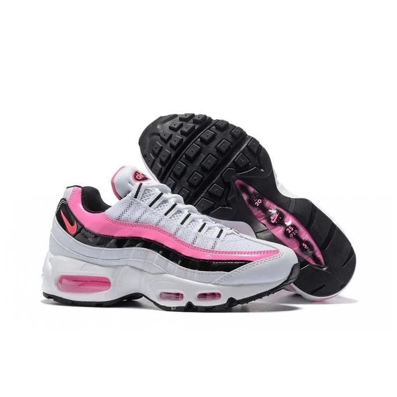 Nike Air Max 95 White Pink Black Trainers Sneakers