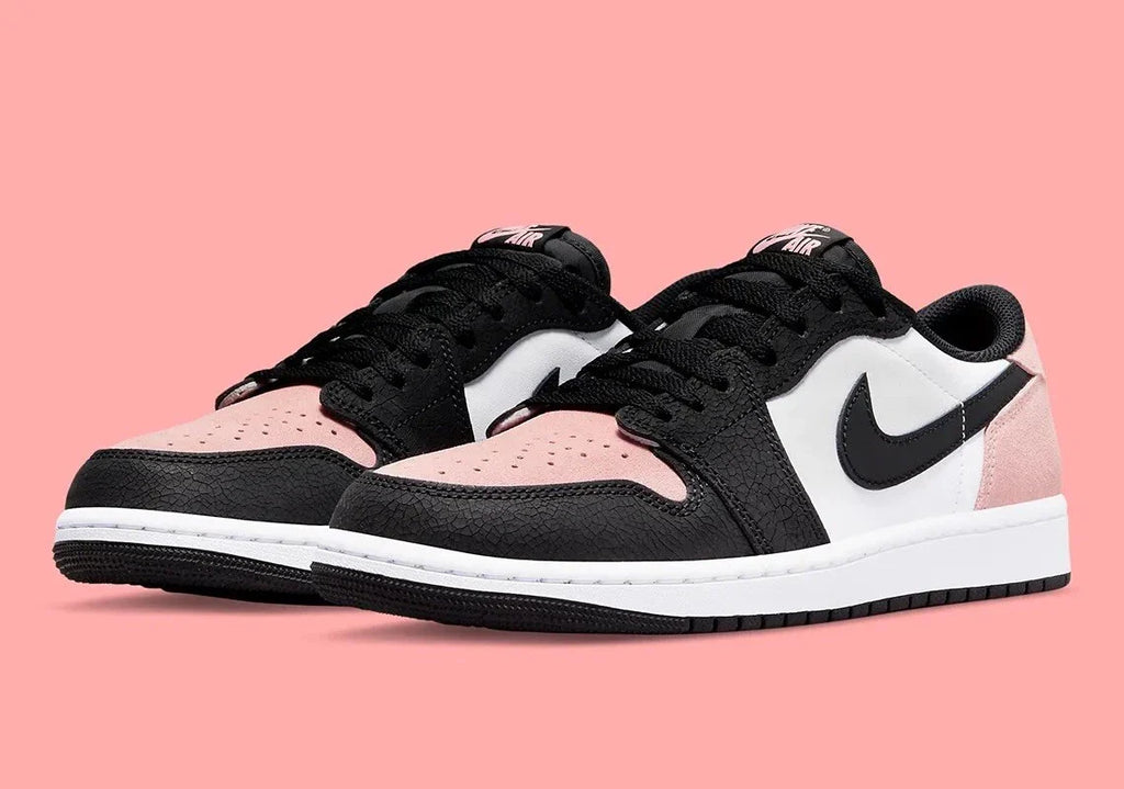 Nike Air Jordan 1 Retro Low OG Bleached Coral Trainers – Black Pink Men’s Sneakers