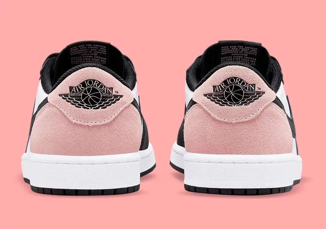 Nike Air Jordan 1 Retro Low OG Bleached Coral Trainers – Black Pink Men’s Sneakers