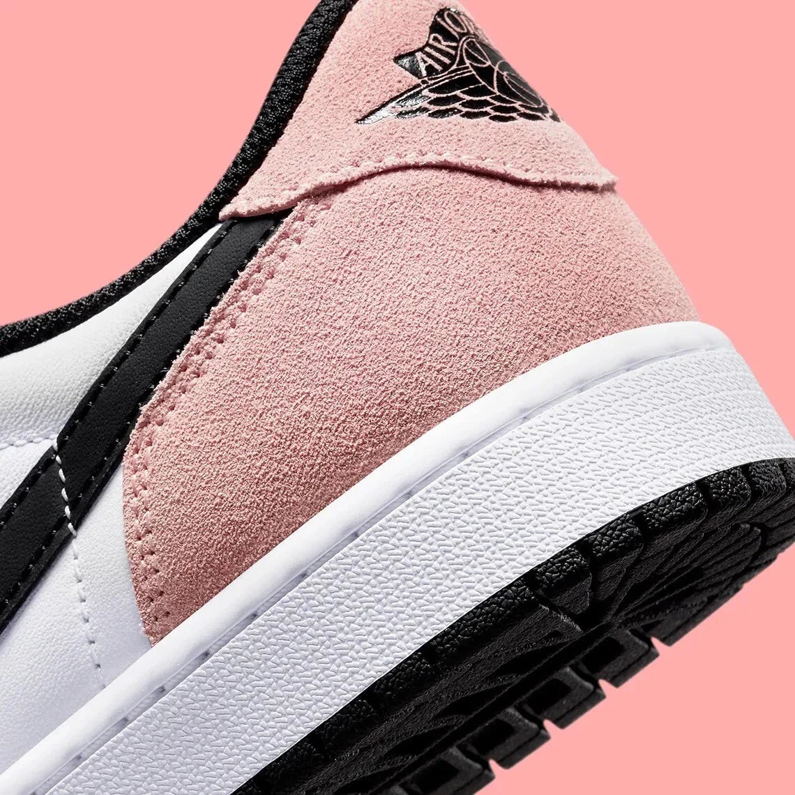 Nike Air Jordan 1 Retro Low OG Bleached Coral Trainers – Black Pink Men’s Sneakers