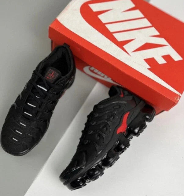 Nike Air VaporMax Plus Red Black Trainers Sneakers