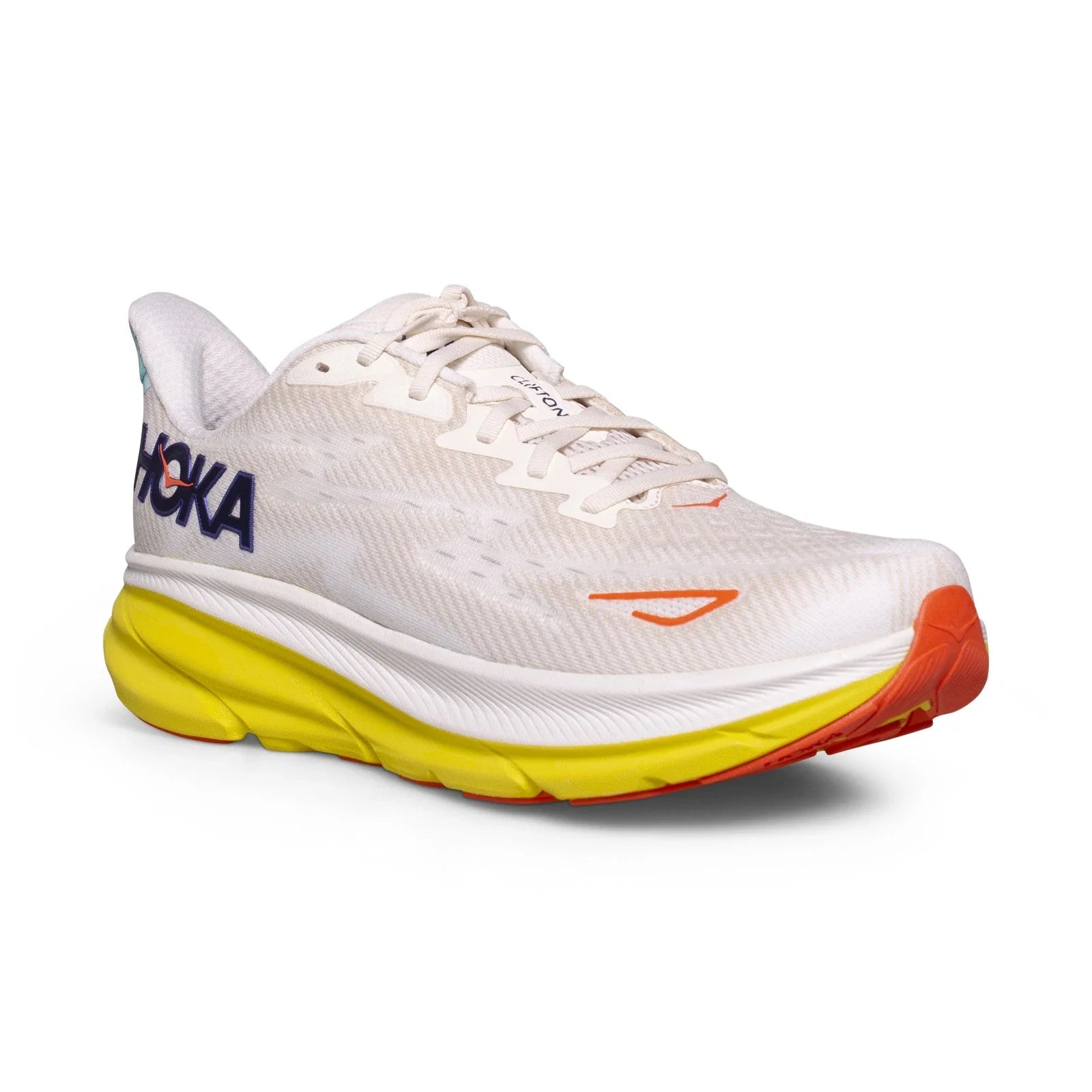 HOKA Clifton 9 Running Shoes – Eggnog / Passion Fruit