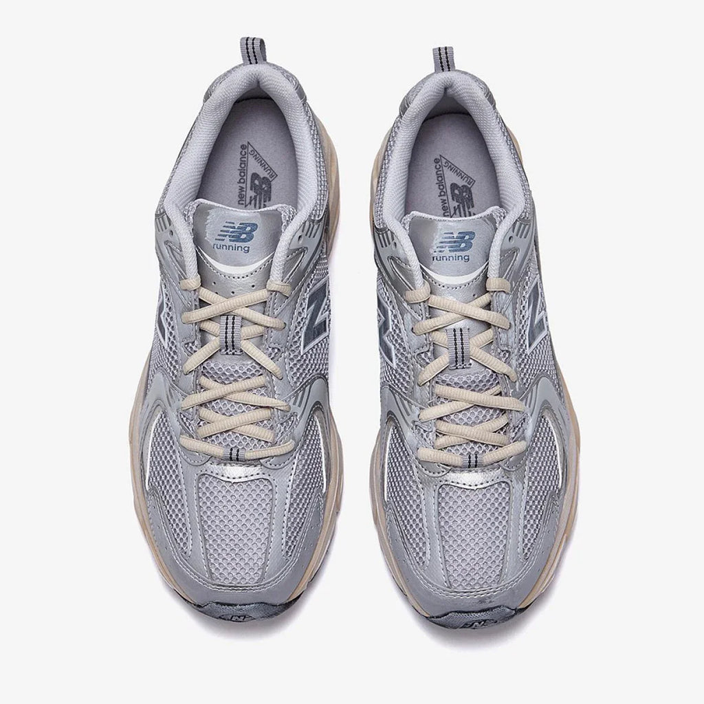 New Balance 530 ‘Silver’ Trainers – Mesh & ABZORB Cushioning (MR530VS)