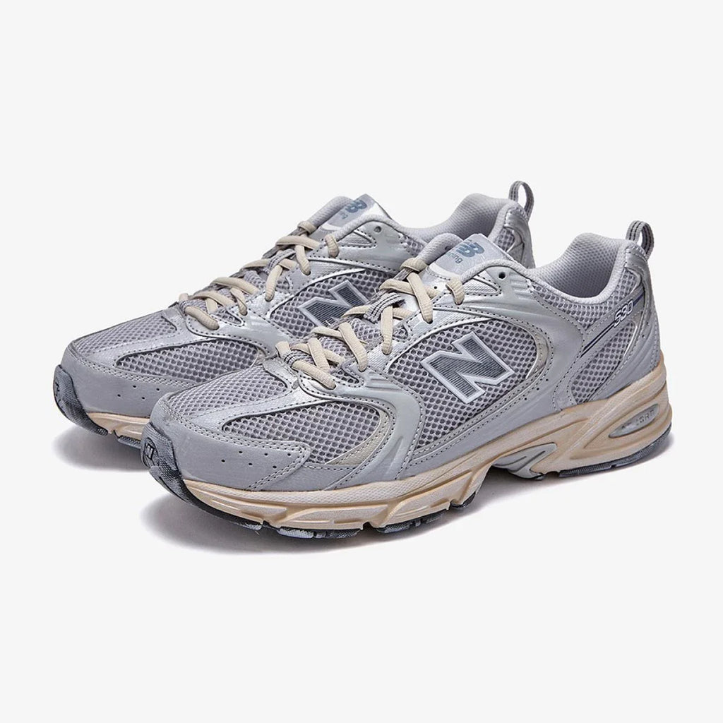 New Balance 530 ‘Silver’ Trainers – Mesh & ABZORB Cushioning (MR530VS)