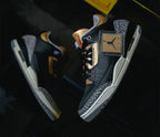 Nike Air Jordan 3 Retro Black Cement Gold – Premium Classic with Luxury Accents