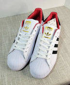 ADIDAS Originals Superstar Love Casual Shoes White Red Black Gold