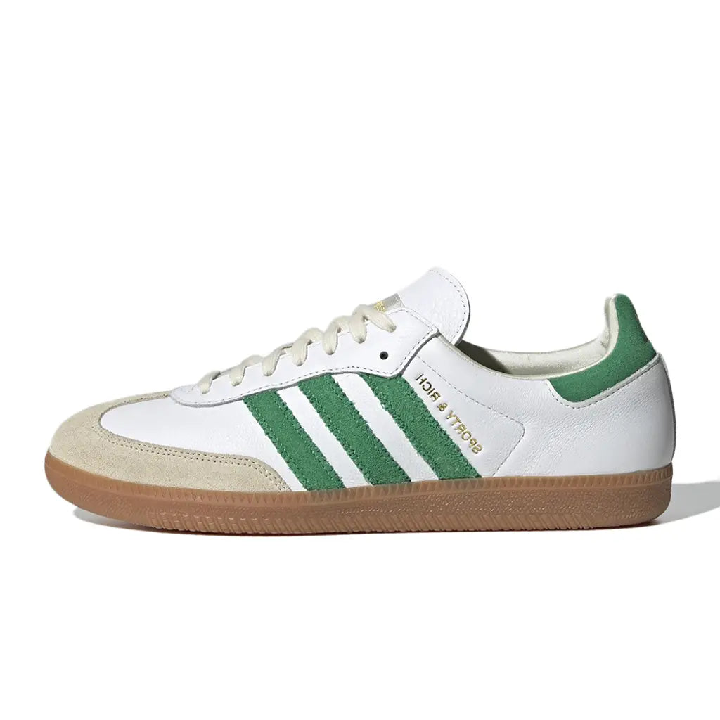 Sporty & Rich x Adidas Samba OG Sneakers – White / Green