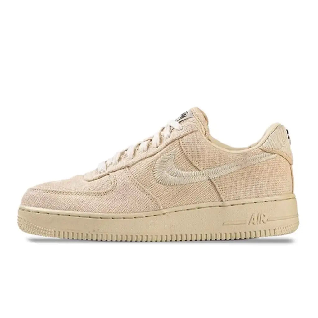 Stüssy x Nike Air Force 1 Fossil Stone – Streetwear Collaboration Sneaker
