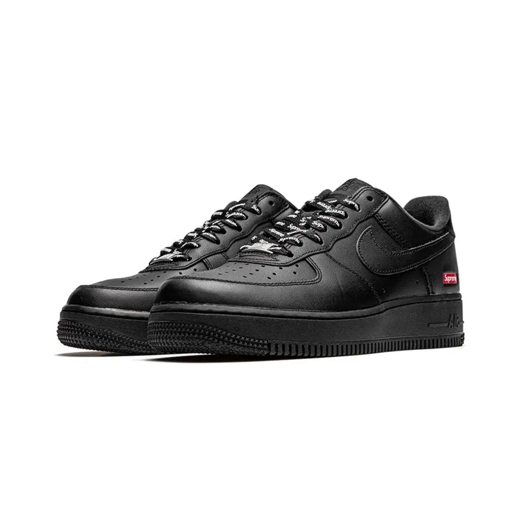 Supreme x Nike Air Force 1 Low Black/Black – Sleek Streetwear Collaboration