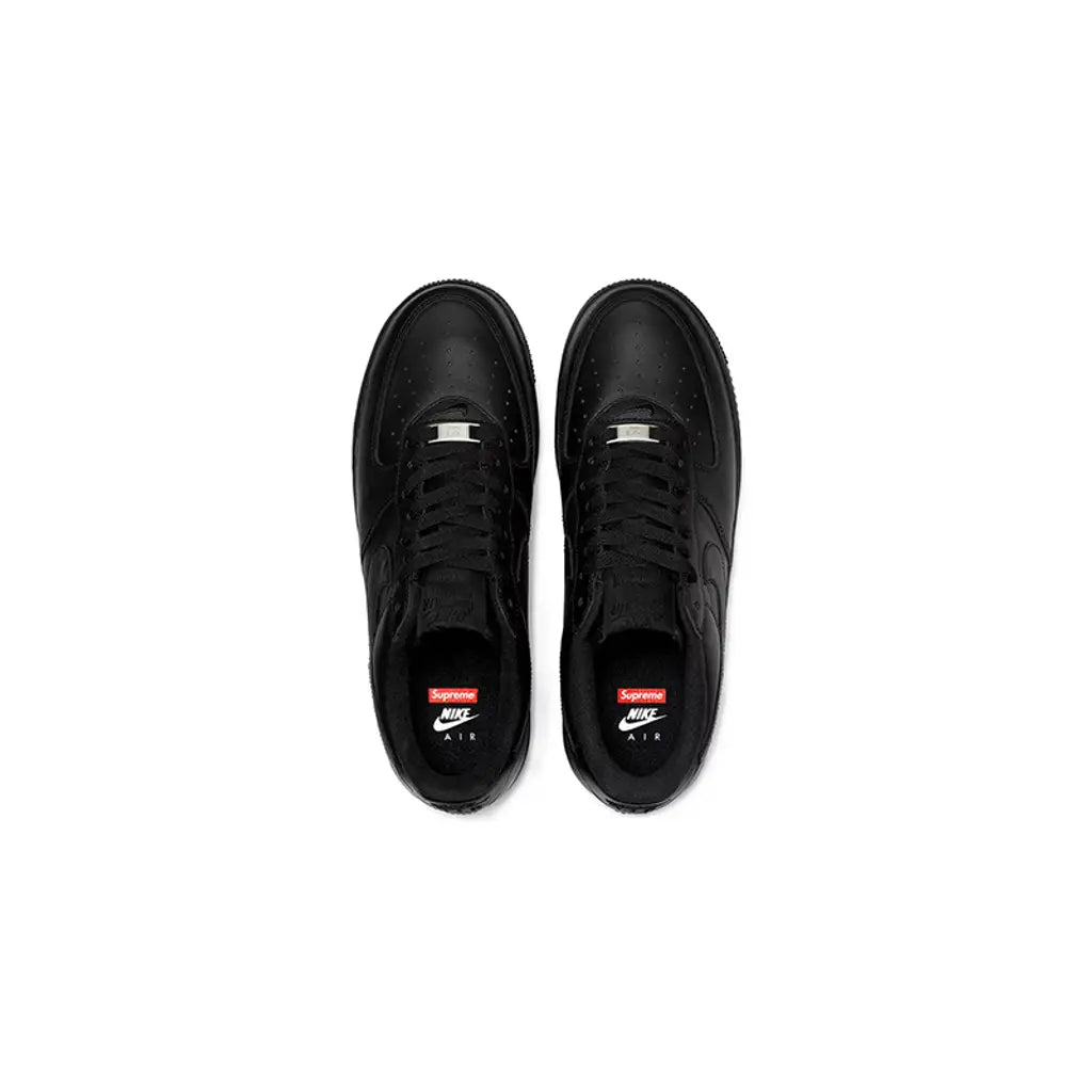 Supreme x Nike Air Force 1 Low Black/Black – Sleek Streetwear Collaboration