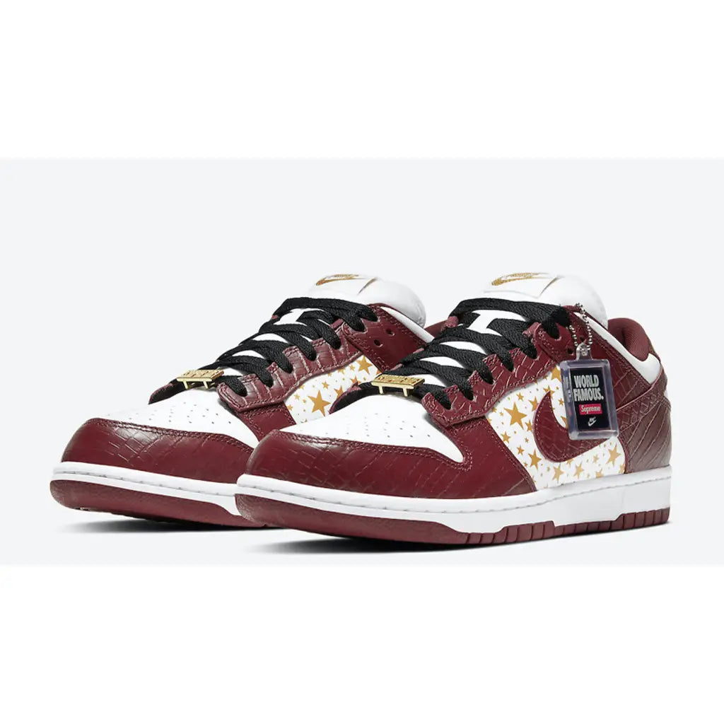 Supreme x Nike SB Dunk Low Stars Barkroot Brown – Limited Edition Skate Sneakers