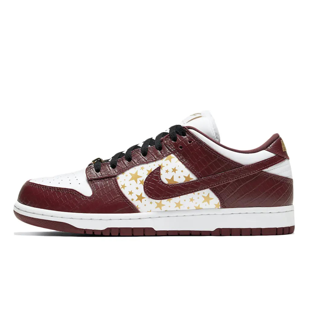 Supreme x Nike SB Dunk Low Stars Barkroot Brown – Limited Edition Skate Sneakers