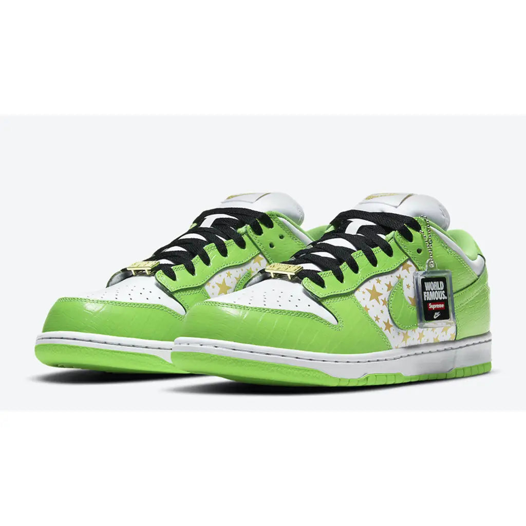 Supreme x Nike SB Dunk Low Stars Mean Green – Limited Edition Supreme SB Dunk