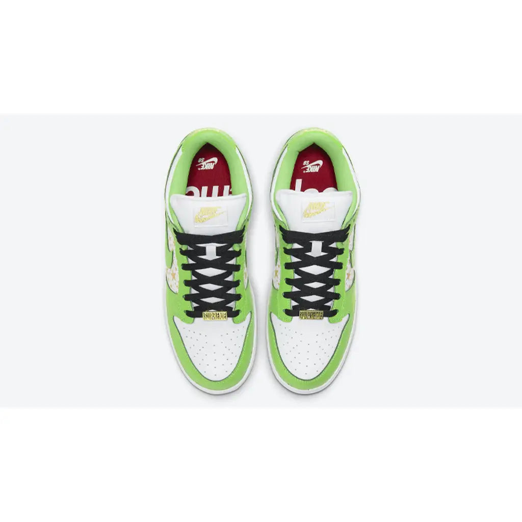 Supreme x Nike SB Dunk Low Stars Mean Green – Limited Edition Supreme SB Dunk
