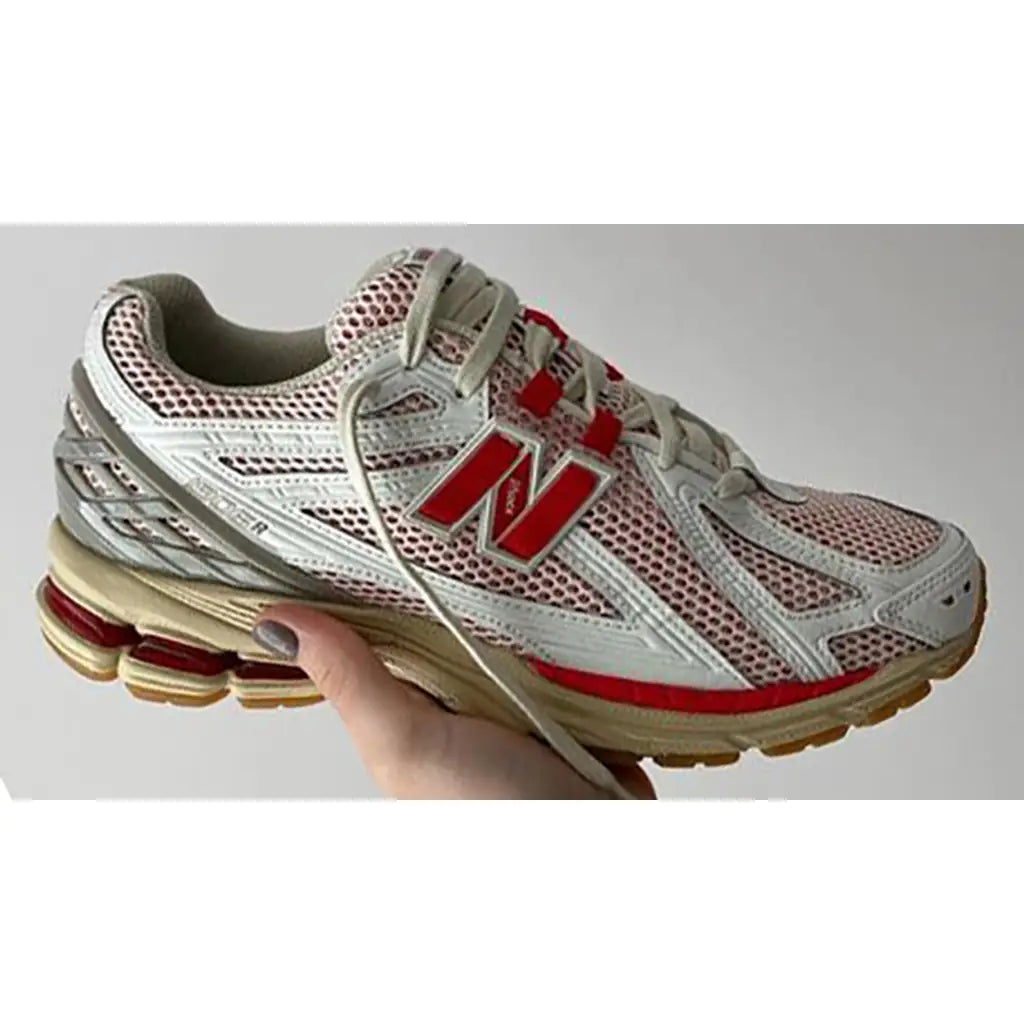 New Balance 1906R ‘White Red’ Trainers – Mesh Running Sneakers with ABZORB & N-ergy Cushioning (M1906RO)