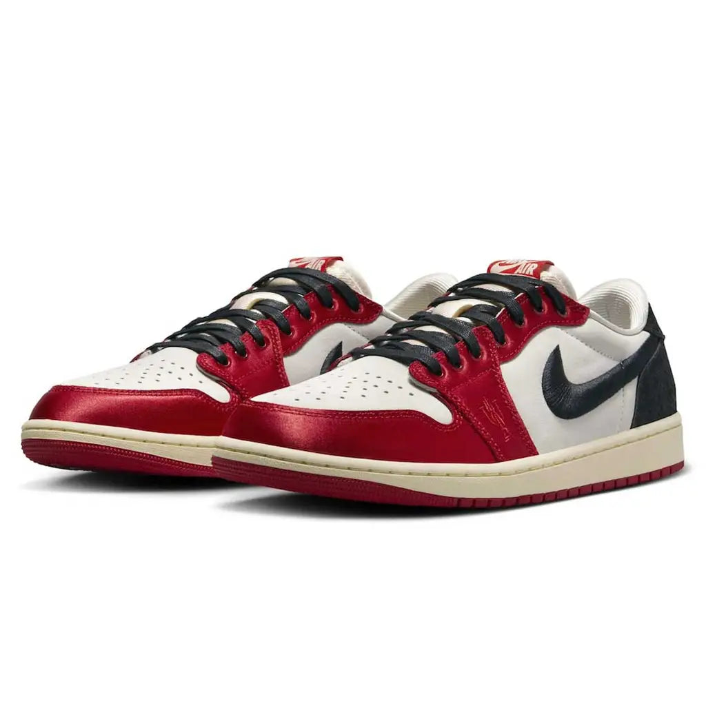 Trophy Room x Air Jordan 1 Low Retro OG Away Trainers – Limited Edition AJ1 Sneakers