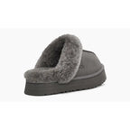 UGG Disquette Slippers Charcoal – Women’s Suede Platform Slip-On Comfort Slippers