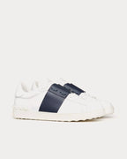 Valentino Open Calfskin ‘White Navy’ Low-Top Sneakers – Luxury Designer Trainers