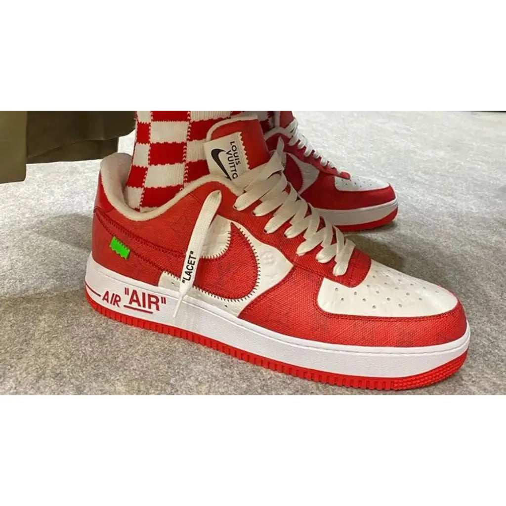 Virgil Abloh x Louis Vuitton x Nike Air Force 1 Red – Exclusive Designer Collaboration